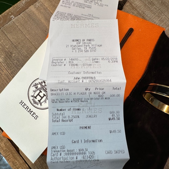 Authentic Hermés Clic H Bracelet, GM-Black - Picture 5 of 5